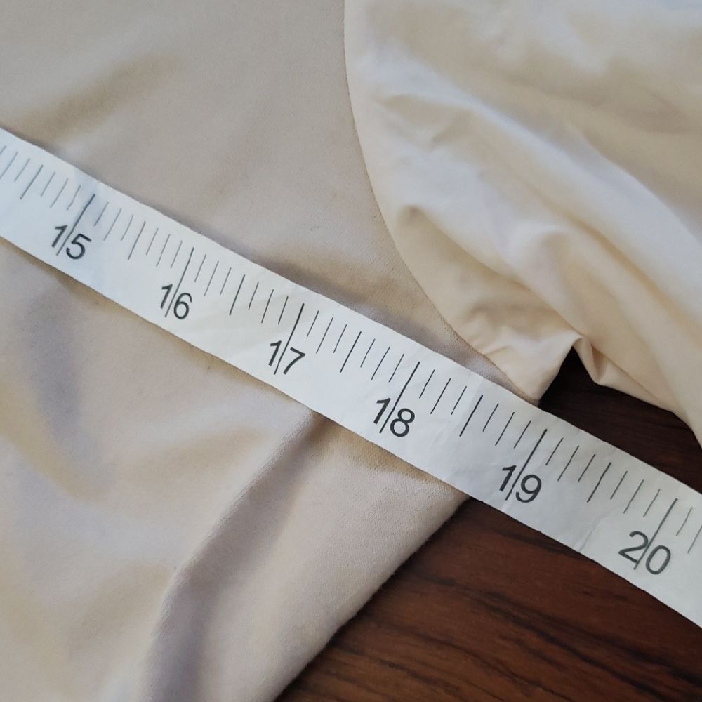 Moncler Twotone Cream Cotton Puff Sleeve Dress Size Medium NEW Retro Y2K Preppy - Picture 4 of 11